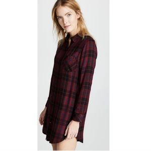 Rails bianca flannel shirt dress